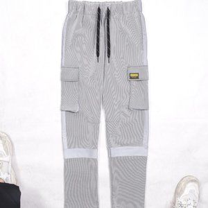 Men's Reflective Mesh Net Cargo Pants (XS, S, M)